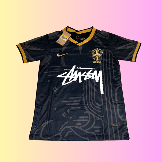 Nike x Stüssy Limited Edition Brasil Black Football Kit